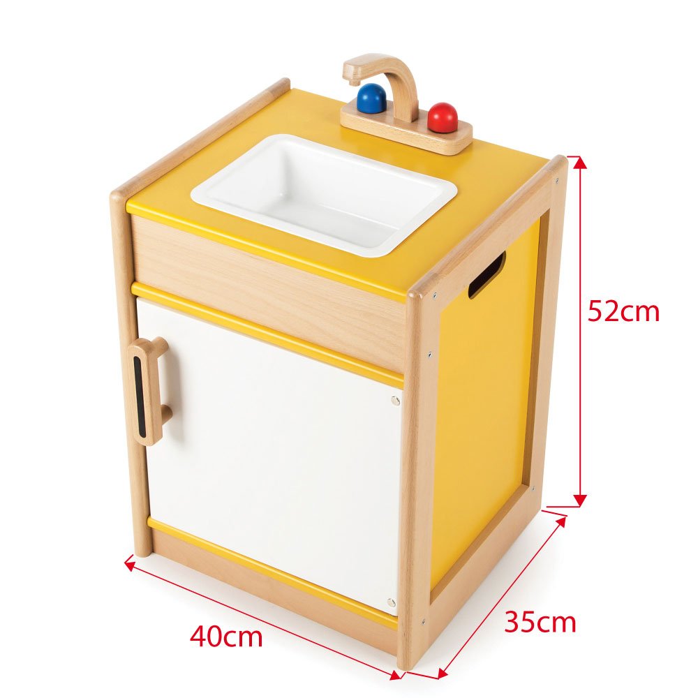 Tidlo Wooden Sink Pretend Play TopToy
