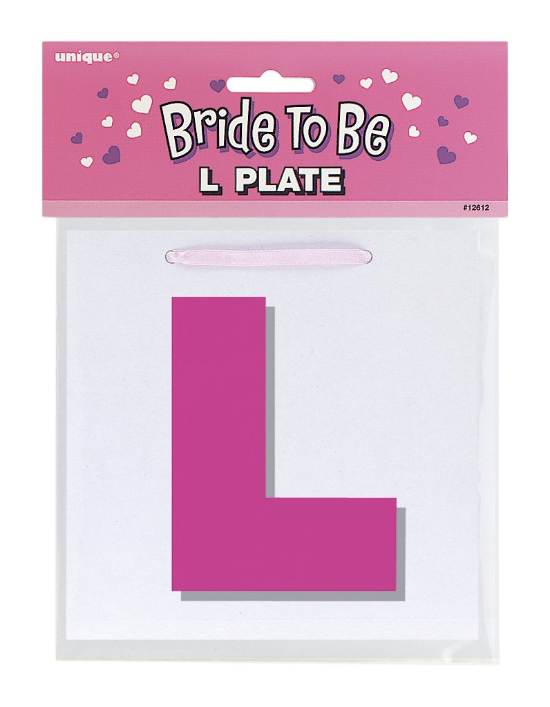 Unique Party 12612 Bride To Be L Plates TopToy