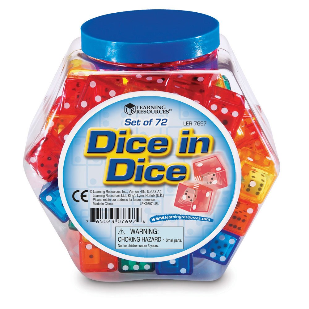 Learning Resources Dice in Dice (Set of 72) TopToy