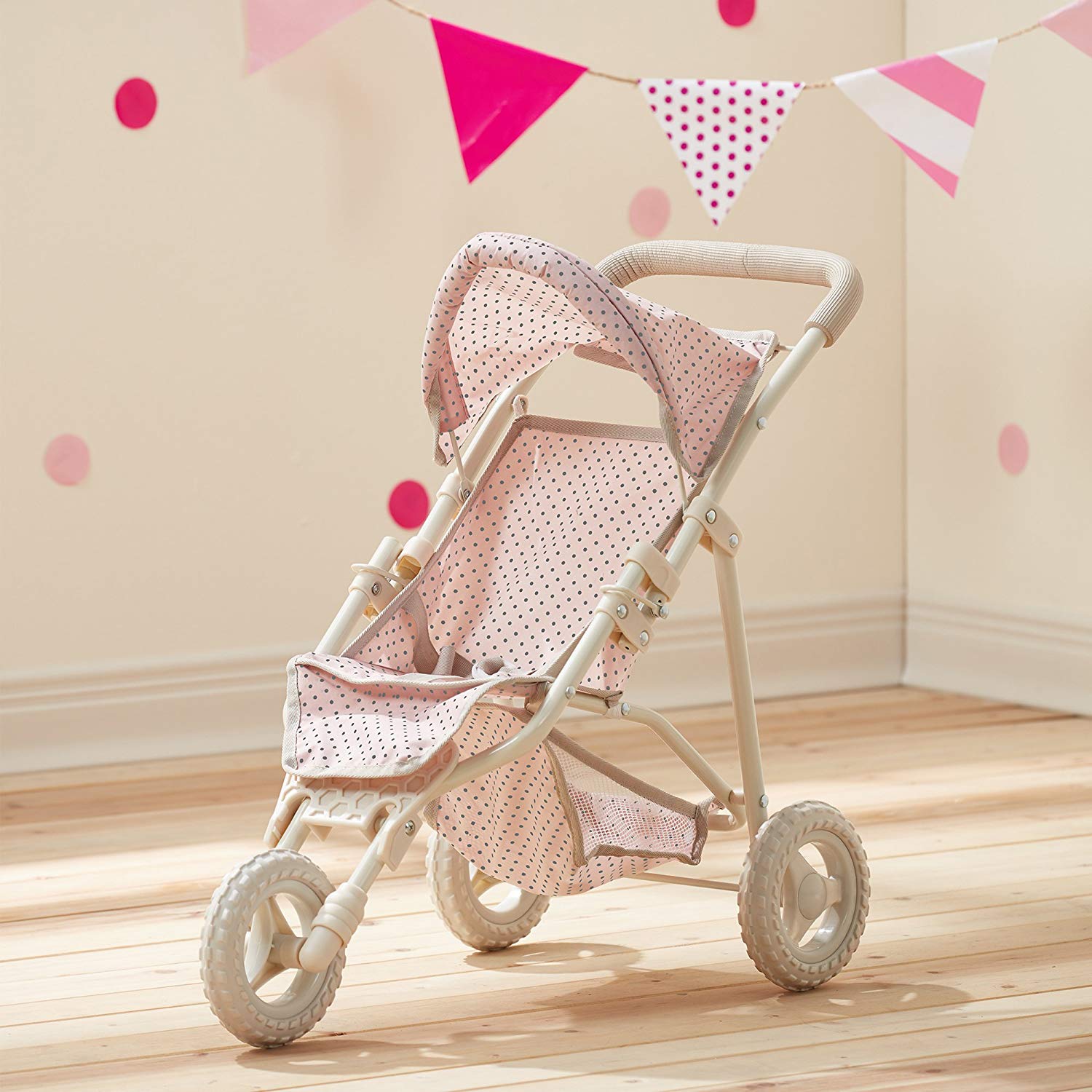 Olivia’s Little World Dolls Pram Stroller Pushchair For Baby Dolls Toy ...