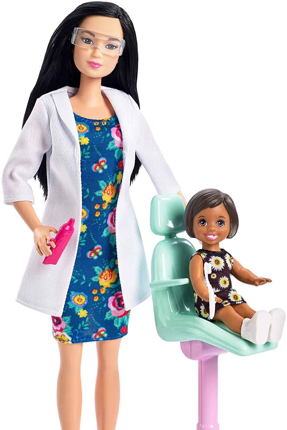 Barbie FXP17 Dentist, Playset with Patient Small Doll, Sink, Chair and