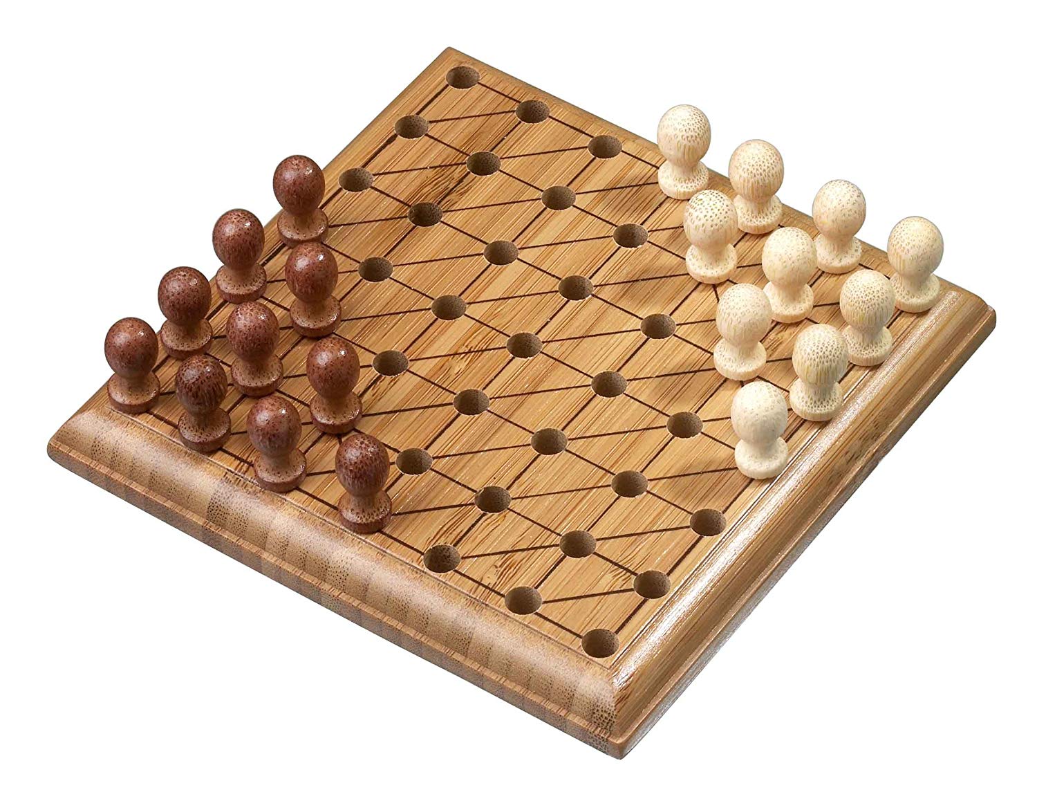 Philos Travel Gioco Da Tavolo In Legno - 20 Cm - 4 Giochi Classici: Scacchi, Dama, Backgammon, Ludo