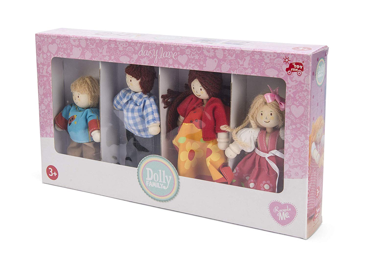 Le Toy Van Wooden Dolly Family Figures Play Set Of 4 For Doll’s House