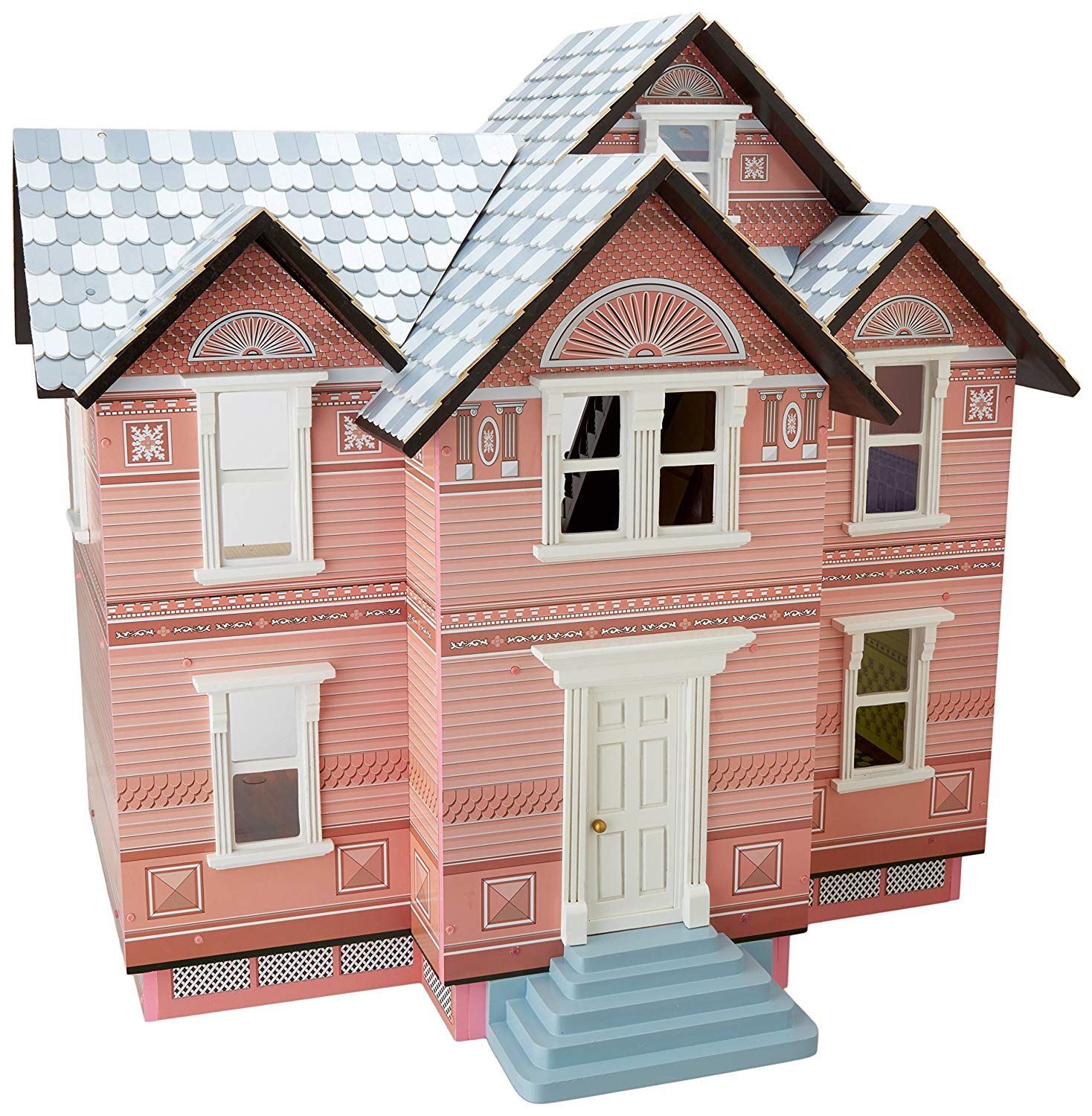 classic wooden dollhouse