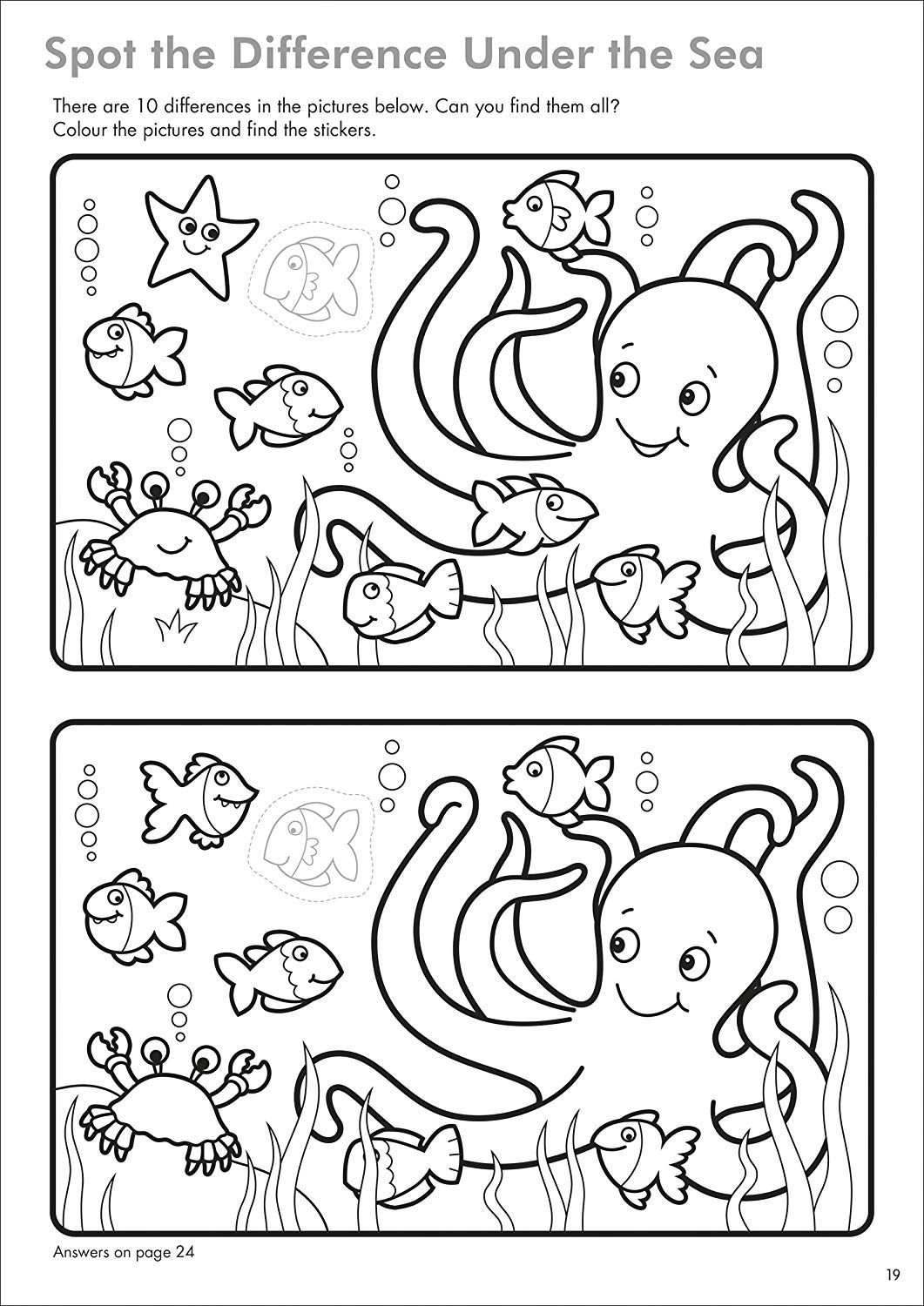 Orchard Toys Things To Do Sticker Colouring Book – Educational Activity ...