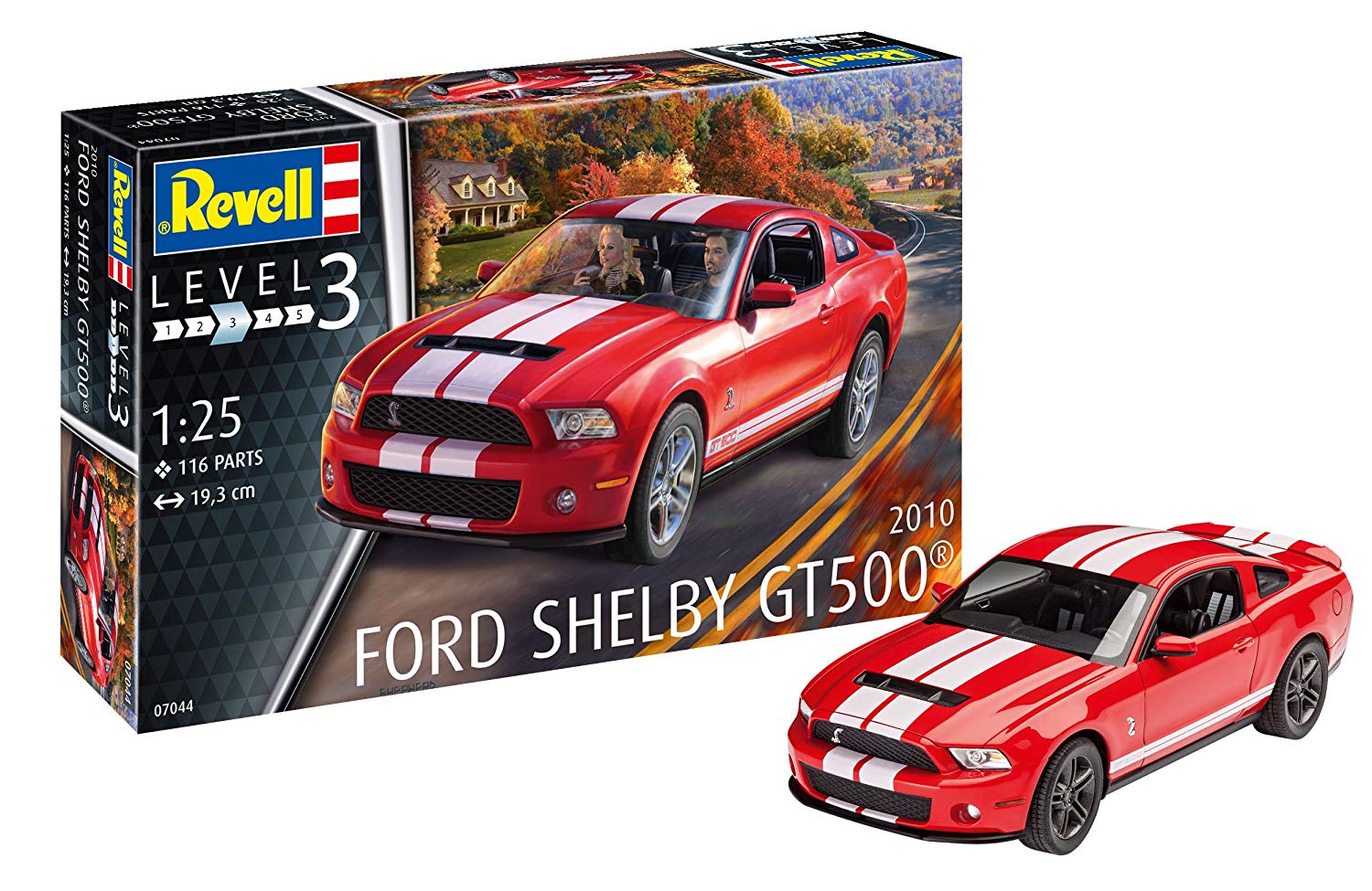 Revell 07044 2010 Ford Shelby GT 500, Multi Colour – TopToy