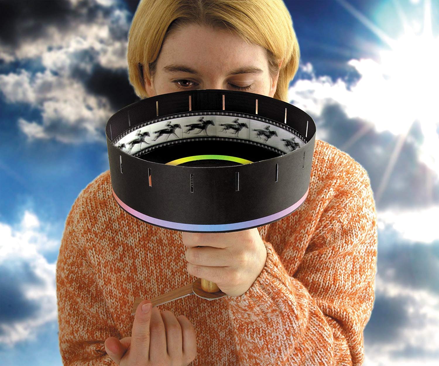 AueVerlag 18 x 18 x 20 cm Film Machine Zoetrope Model Kit TopToy